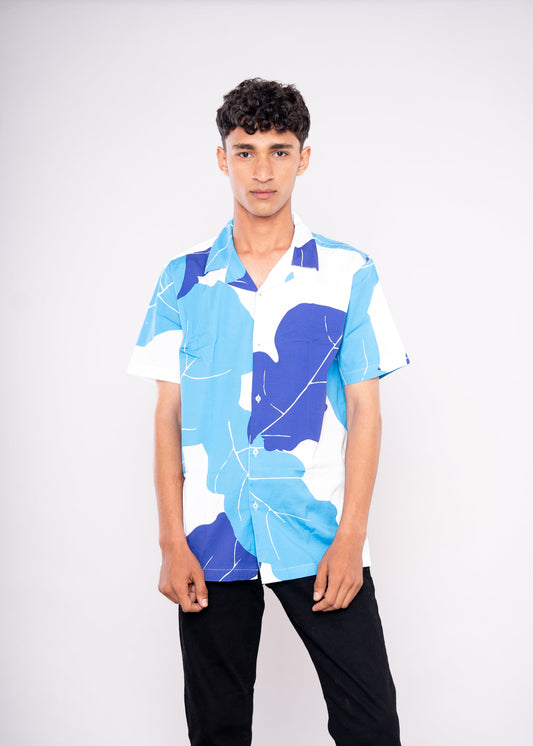Multi Blue Spread Shirt - HIPCASTLE